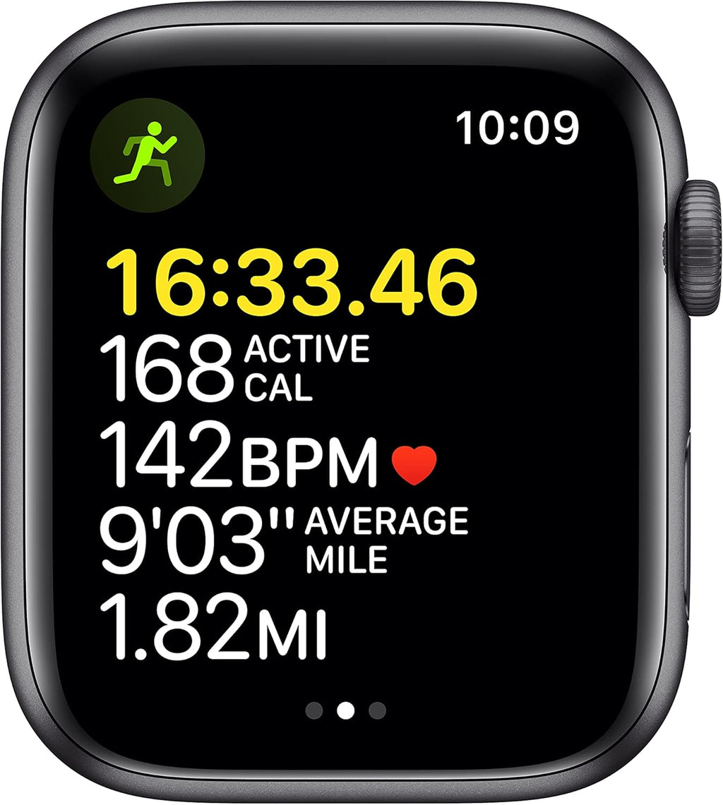 Apple Watch SE (Gen 1) GPS 44mm Smart Watch with Space Grey Aluminium Case and Midnight Sport Band Y435