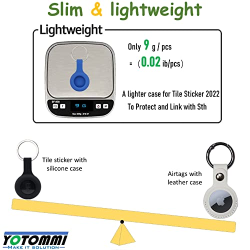 Silicone Case for Tile Sticker 2022 with Keychain, 4 Pack K166834
