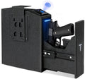 Biometric Gun Safe,Gun Safe for Handgun 0.1S Quick Access Gun Safe for Nightstand with Fingerprint PIN Code and Key,Hidden Gun Safe Box for Home Bedside Car