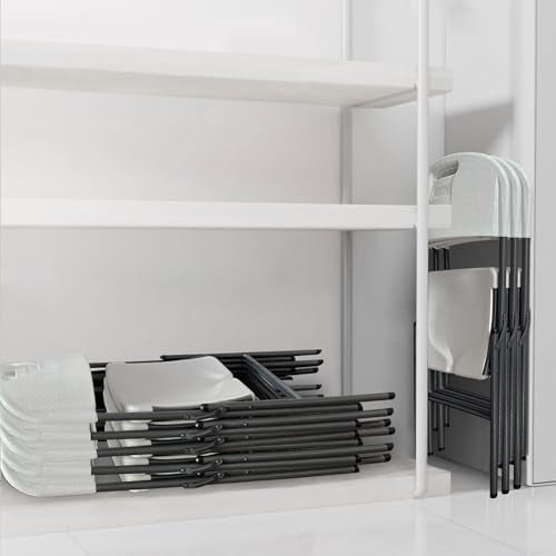Folding Plastic Chair 450 lb Capacity White 4-Pack S700534