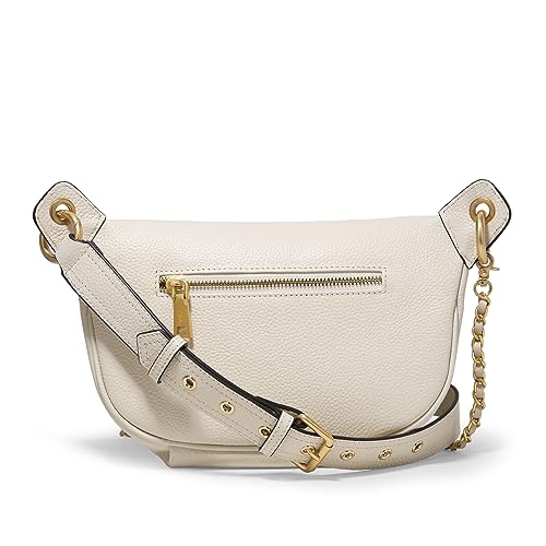Genuine Leather Waist Pack for Women with Chain Straps H703