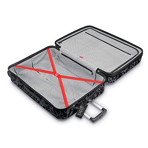 AMERICAN TOURISTER Disney Hardside Luggage with Spinner Wheels, Mickey Mouse, 2-Piece Set Y5819