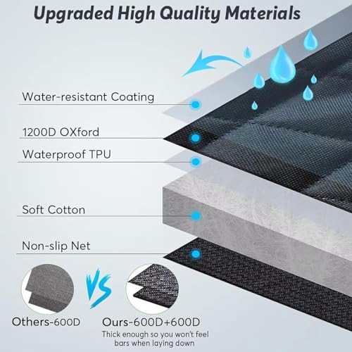Folding Camping Cot for Adults, Heavy Duty with Carry Bag, Portable Outdoor Bed Y155