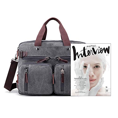Vintage Canvas Laptop Messenger Bag for Men Fits 15.6 Inch T279