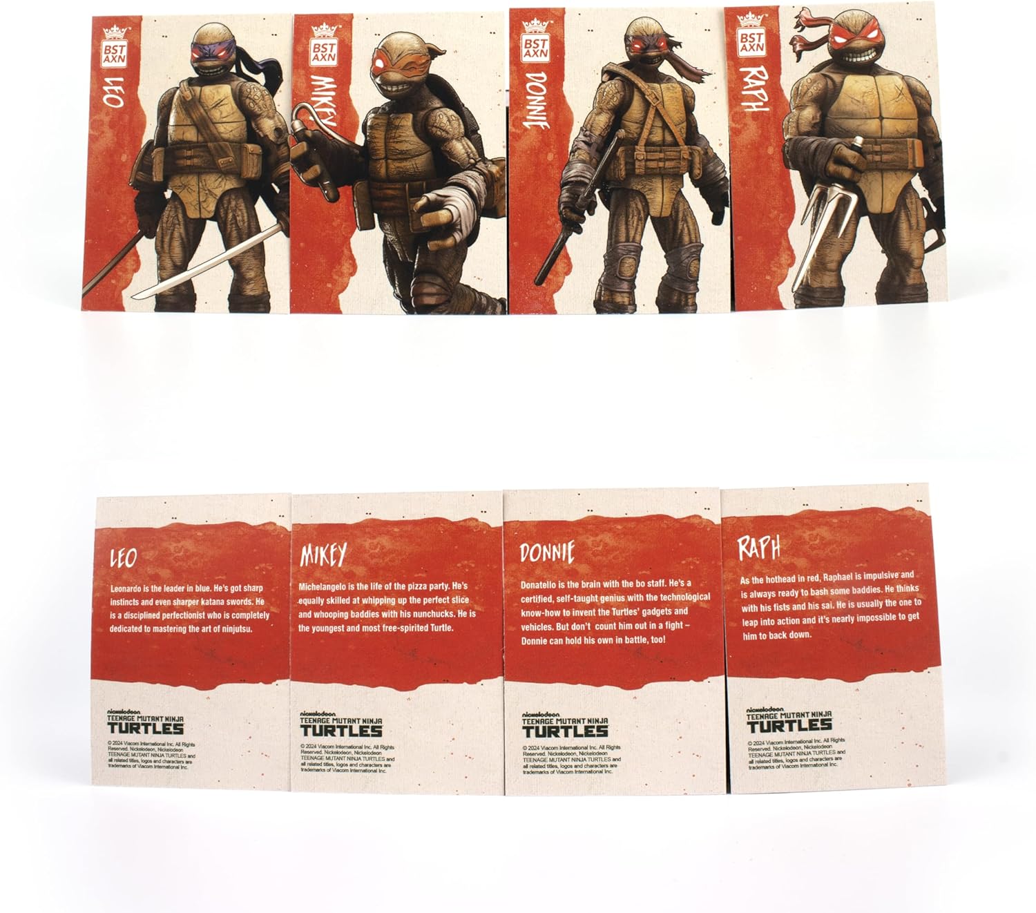 Teenage Mutant Ninja Turtles BST AXN IDW Zombie Turtles 5-inch Action Figure 4-Pack L931994