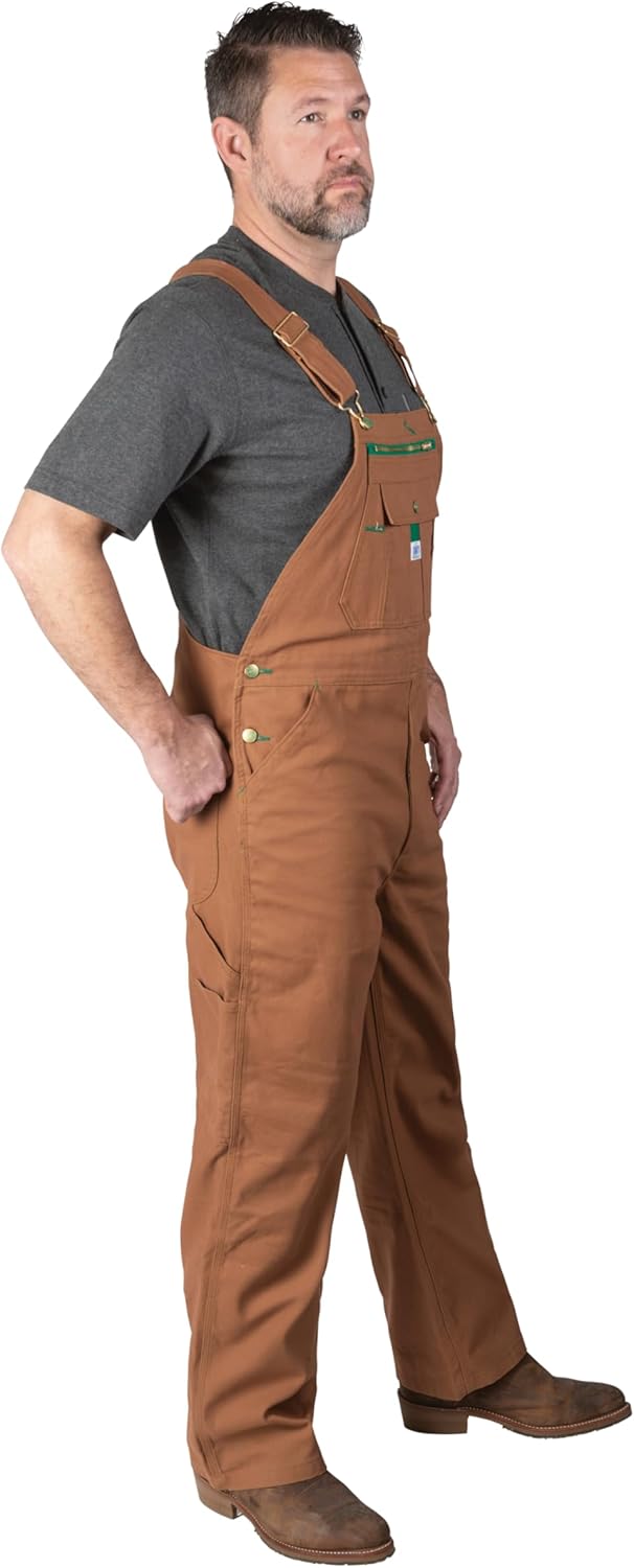 Liberty Men's Duck Bib Overall Pecan 38x30 T83865