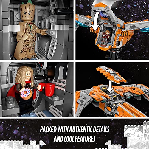 LEGO Marvel The Guardians' Ship 76193 Building Toy with Thor & Star-Lord Minifigures F18844