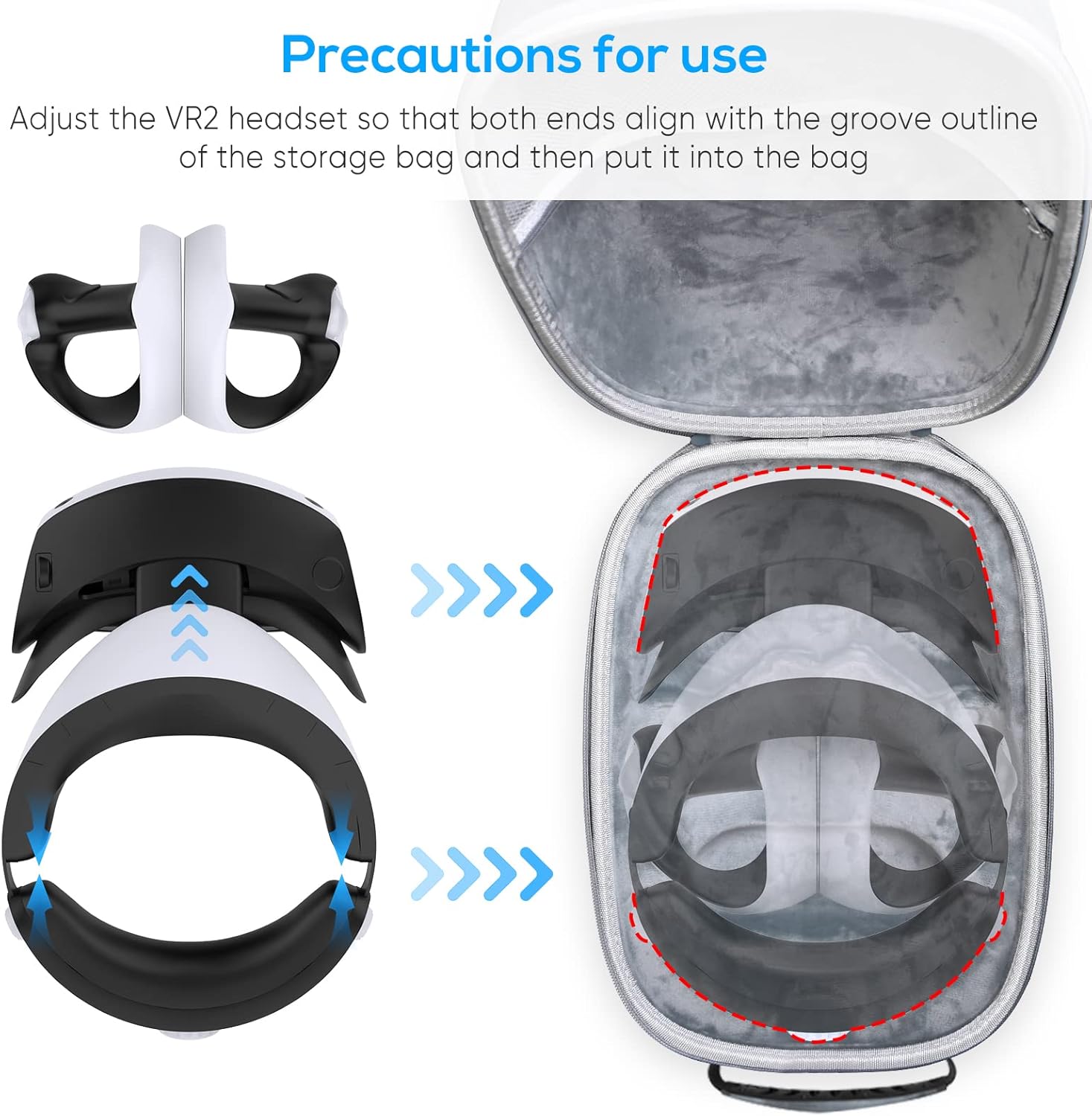 Hard Carrying Case for PSVR2 Headset and Controllers M946