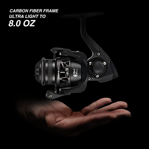 Piscifun Carbon X Spinning Reel, 5.1oz, 33LB Max Drag, Saltwater Freshwater N33222