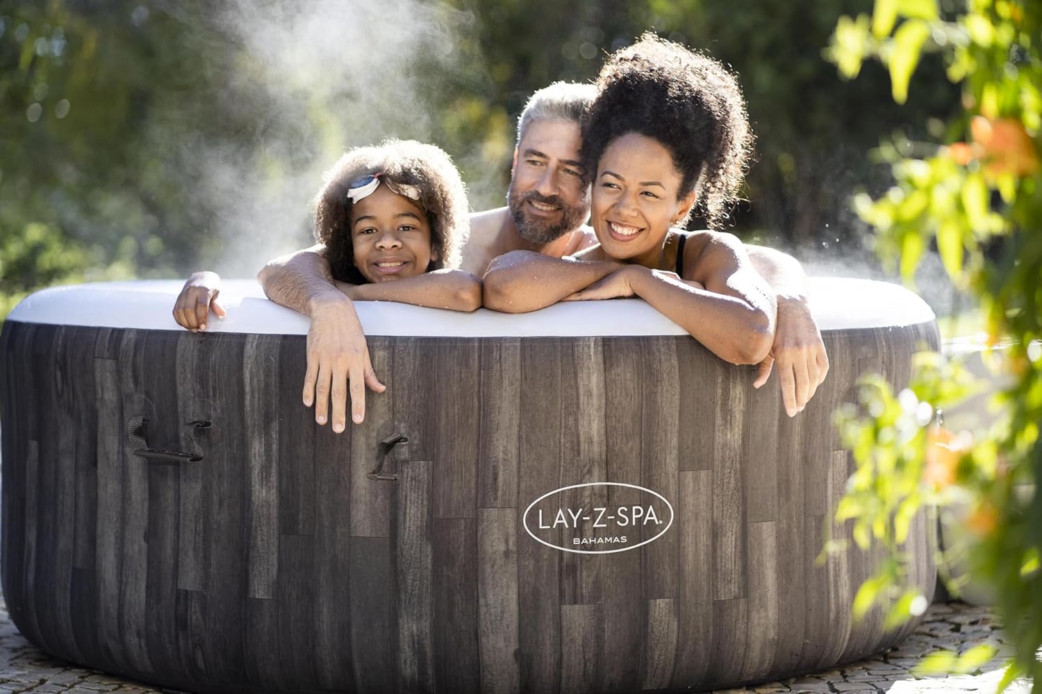 Lay-Z-Spa Bahamas Signature AirJet Inflatable Hot Tub Spa 2-4 Person V5248