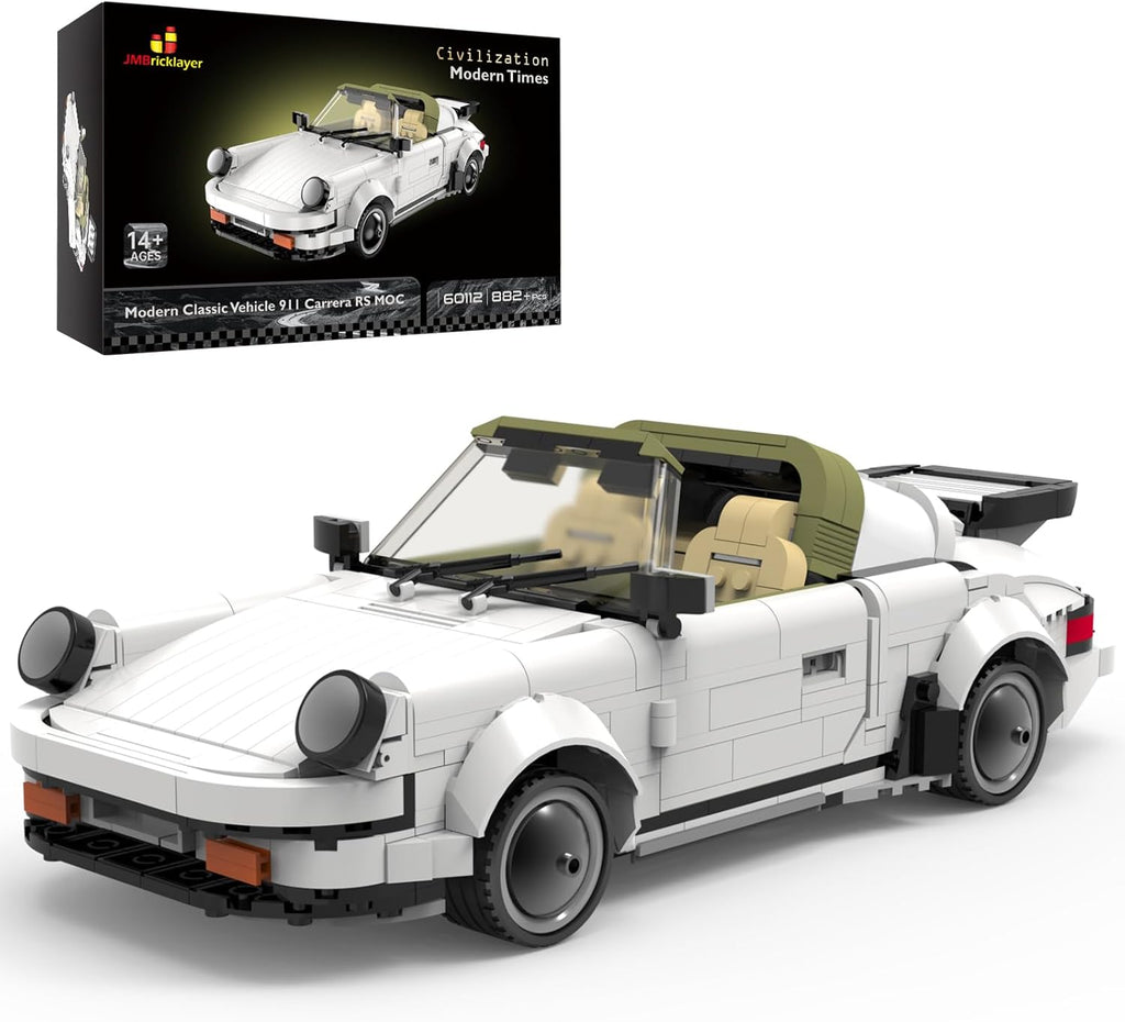 JMBricklayer Cars Building Sets 60112, Model Car Kits to Build for Adults Teens, Modern Vehicle Convertible Car Model Display Collection, Gifts for Men Women Boys Girls(882 Pieces)