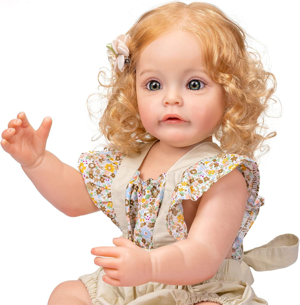iCradle Reborn Baby Doll 22 Inch Realistic Silicone Girl Doll C42952