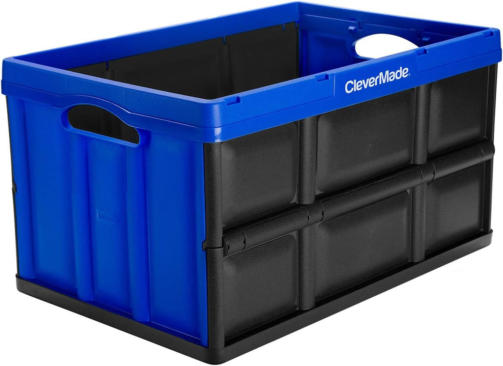 CleverMade 62L Collapsible Storage Bins with Lids, 3 Pack E869