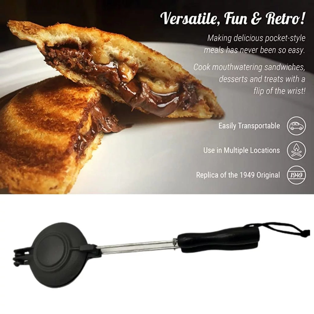 Lifespace Cast Iron Pie Sandwich Jaffle Irons - 2 Pack E247383