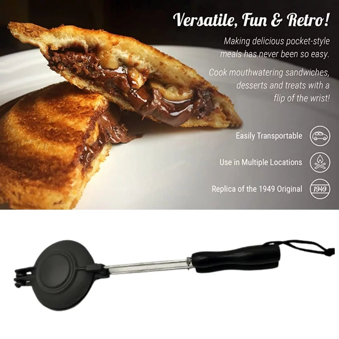Lifespace Cast Iron Pie Sandwich Jaffle Irons - 2 Pack E247383