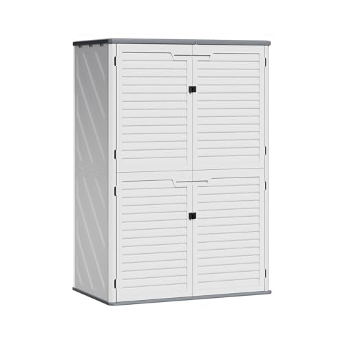 Outdoor Resin Storage Shed 64 Cu.Ft Waterproof Cabinet K6967