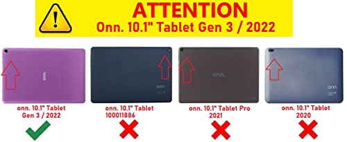 Onn 10.1" Tablet Gen 3 Case with Kickstand, Protective Cover for Kids (Rose Red) W54435
