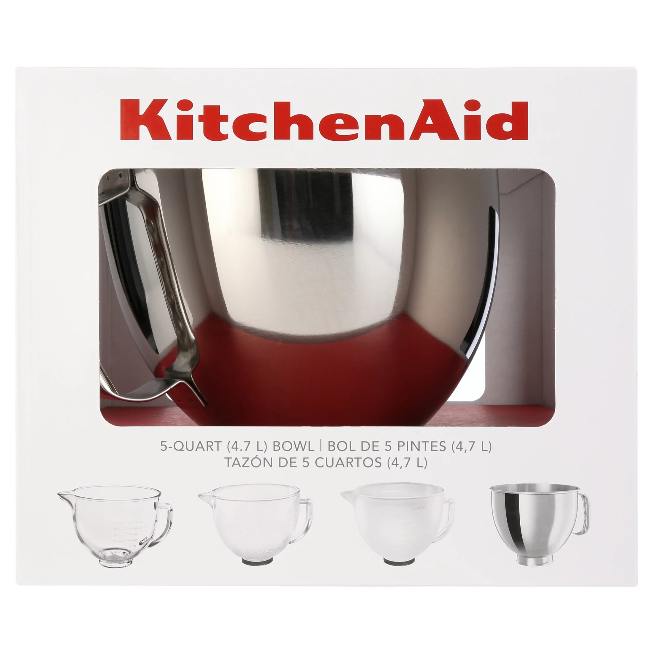 KitchenAid® 5-Qt. Tilt-Head Polished Stainless Steel Bowl with Handle, K5THSBP Z345079