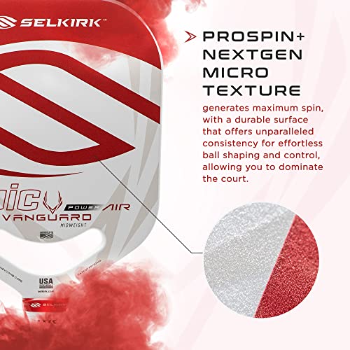 Selkirk Vanguard Power Air Pickleball Paddle, Carbon Fiber I88424