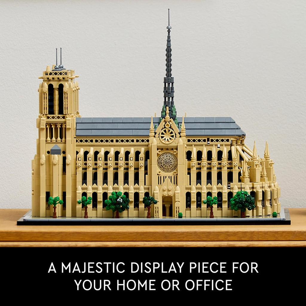 LEGO Architecture Notre-Dame de Paris Model Kit, Collectible Building Set for Adults, 21061 K56807