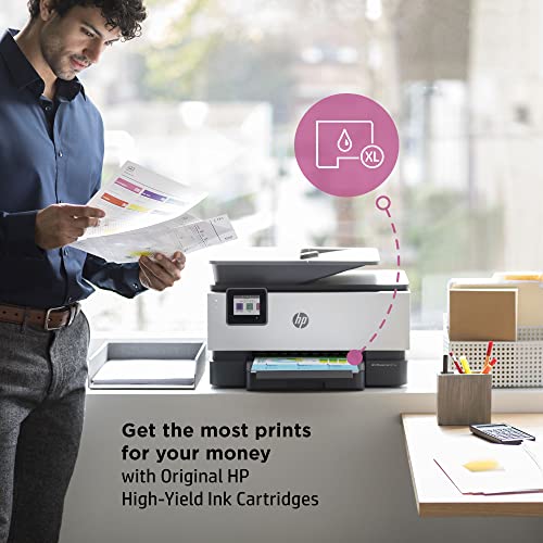 HP OfficeJet Pro 9015e Wireless Color All-in-One Printer, Gray S65616