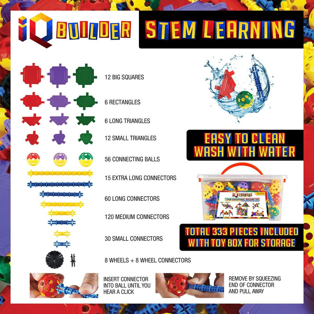 STEM Learning Building Blocks Toy Set for Boys and Girls Ages 5-10 K6495