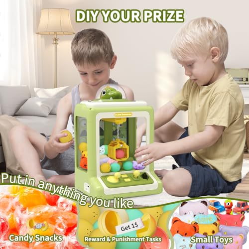 Dinosaur Claw Machine for Kids Ages 3+, Mini Arcade Game Toy with Music G9671