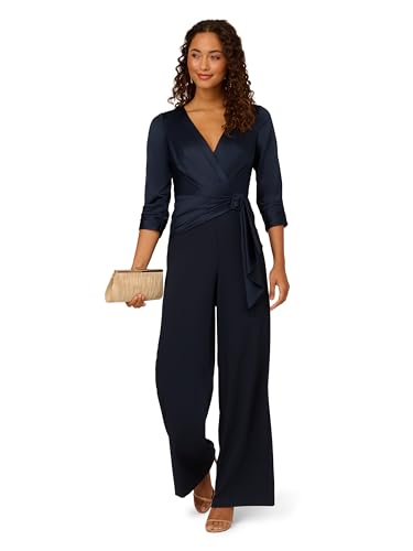 Adrianna Papell Women's Satin Crepe Jumpsuit L138780