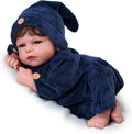 JIZHI Lifelike Reborn Baby Dolls, 17 Inch Realistic-Newborn Baby Dolls Boy, Real Life Soft Body Reborn Baby with Toy Accessories Gift Set for Kids Age 3+