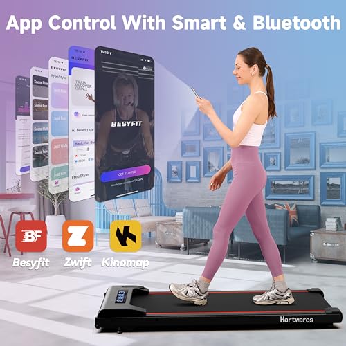 Walking Pad Treadmill 2 in 1 with Remote Control for Home Office O415