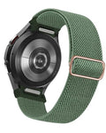 One Click No Gap Stretch Watch Band Compatible with Samsung Galaxy Watch 7/6/5/4 40m 44mm/Galaxy Watch 6 Classic 43mm 47mm/Watch 5 Pro 45mm/Watch 4 Classic 42mm 46mm, 20mm Elastic Nylon Sport Loop Strap for Women & Men