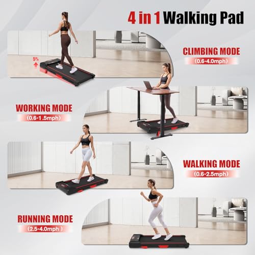 Sperax Walking Pad, Under Desk Treadmill for Home, 3 in 1 Portable K124