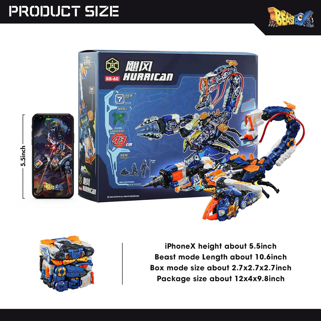 52TOYS BEASTBOX BB-60 Hurrican Deformation Action Figure Mecha Cube Q511175