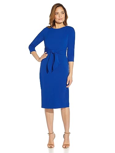 Adrianna Papell Women's Knit Crepe Sheath Dress M87482