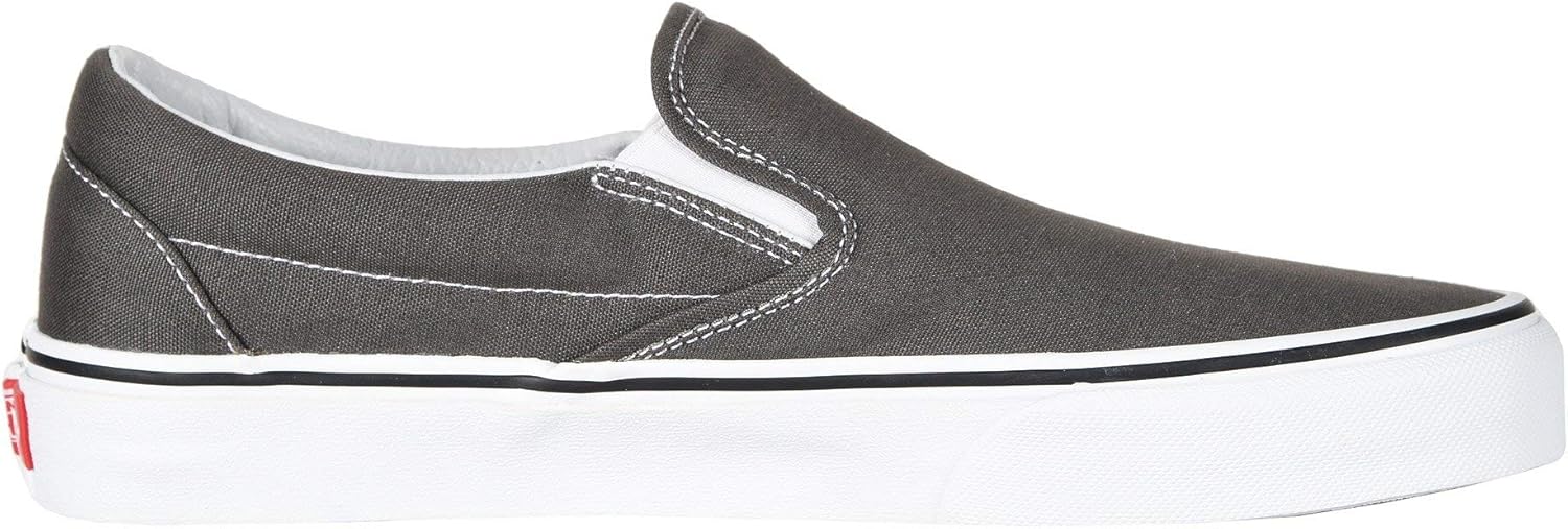 Vans Men's Classic Slip-On Core, Charcoal/White, Size 9 M287908