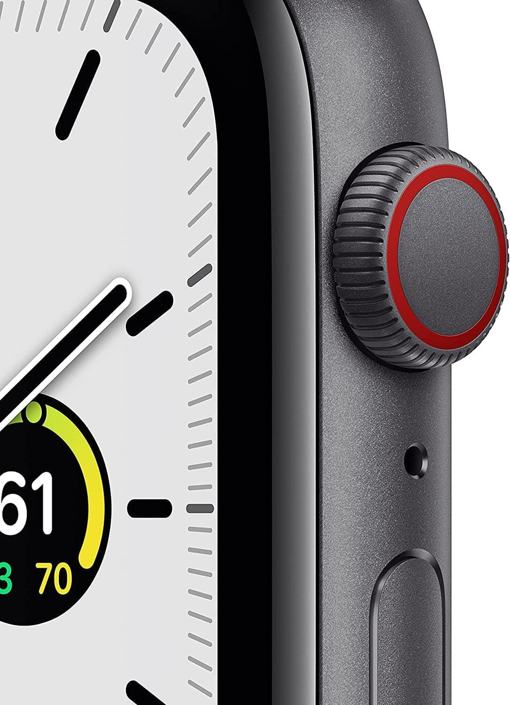 Apple Watch SE 44mm Space Gray Aluminum Case with Midnight Sport Band (Renewed) L2328