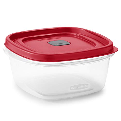 Rubbermaid Easy Find Lids Food Storage Containers, 3-Pack, Racer Red G73580