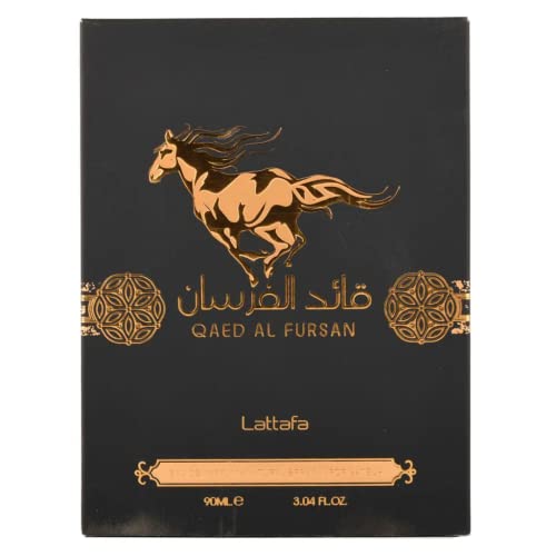 Lattafa Perfumes Qaed Al Fursan Eau de Parfum Spray, 3 oz T3352
