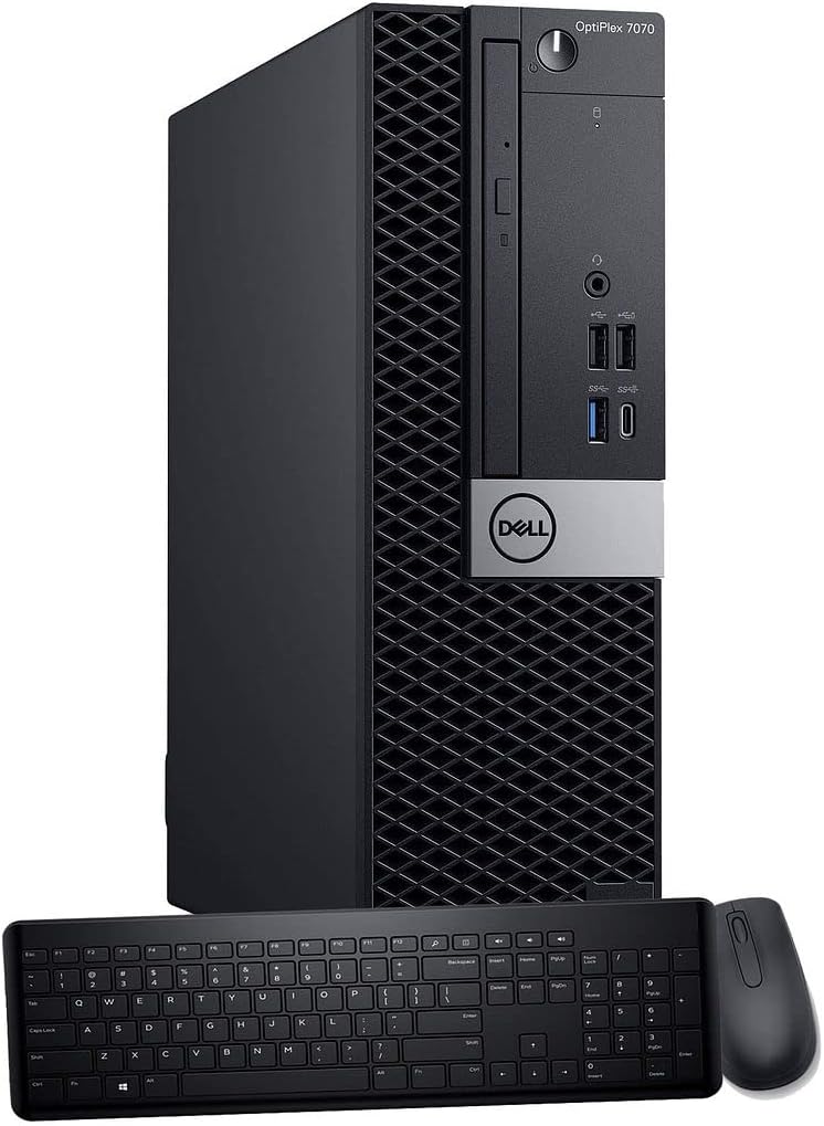 Dell OptiPlex 7070 SFF Desktop Computer, Intel Hexa Core i7-8700 3.20GHz, 16GB DDR4 RAM, 1TB NVMe M.2 SSD, Windows 11 Pro, Wireless Keyboard & Mouse