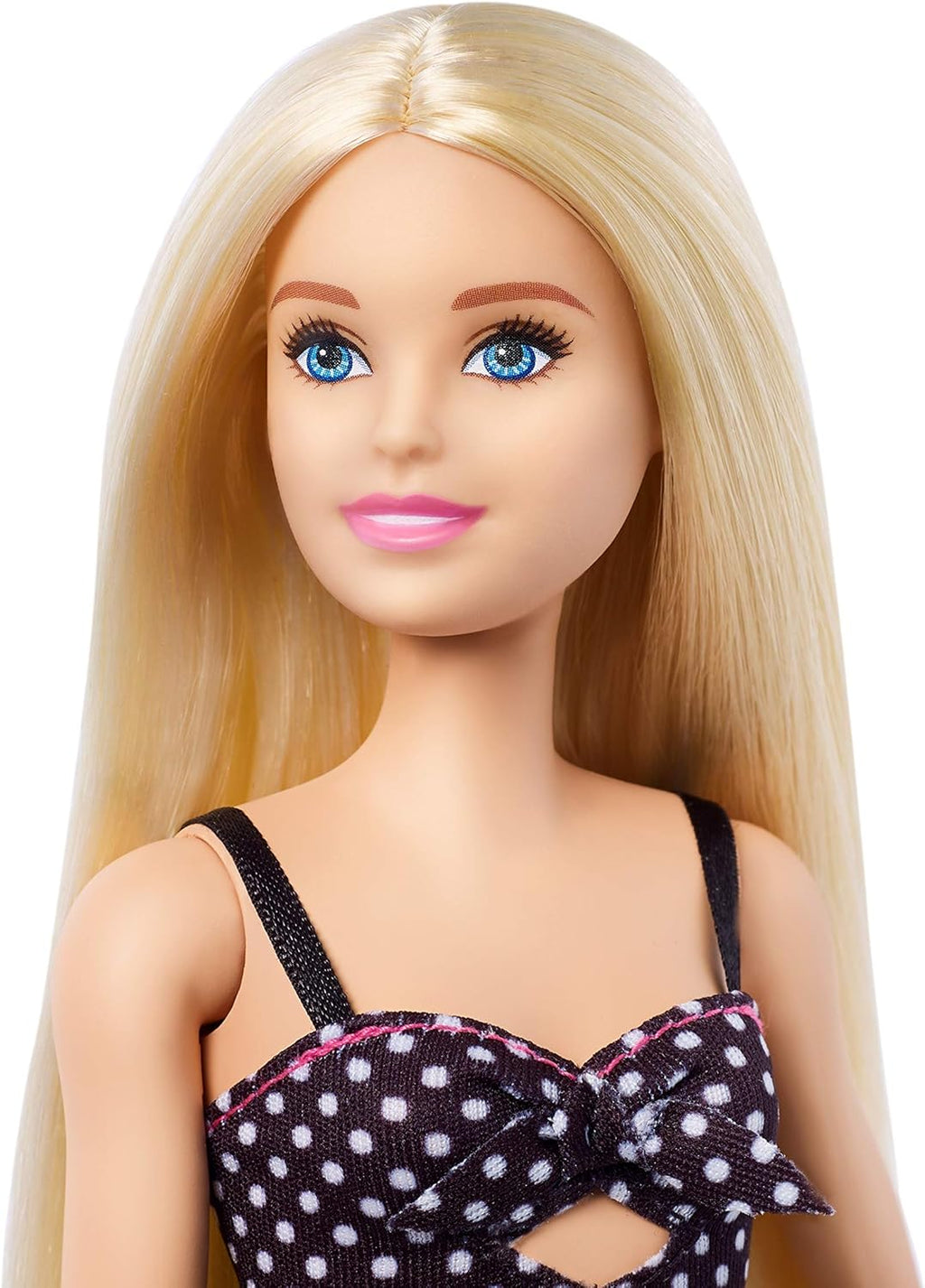 Barbie Fashionistas Doll with Long Blonde Hair Polka Dot Outfit Q856