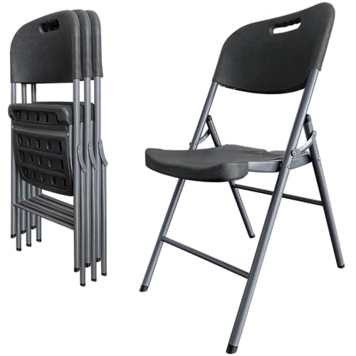 Folding Plastic Chair 450 lb Capacity White 4-Pack S700534