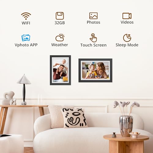 Dragon Touch 10.1'' WiFi Digital Picture Frame HD IPS Touch Screen S798