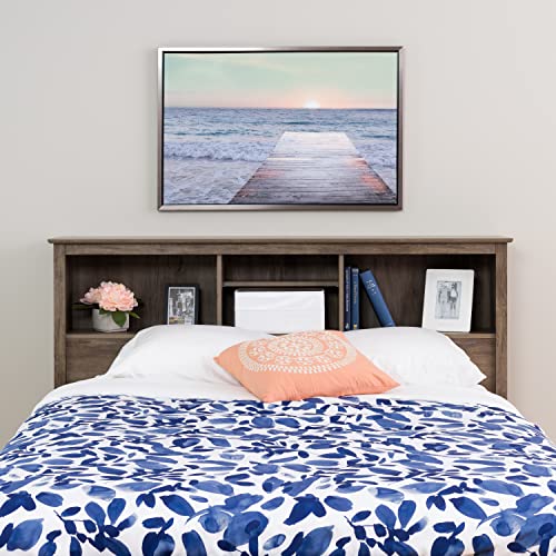 Prepac King Bookcase Headboard, Black A905