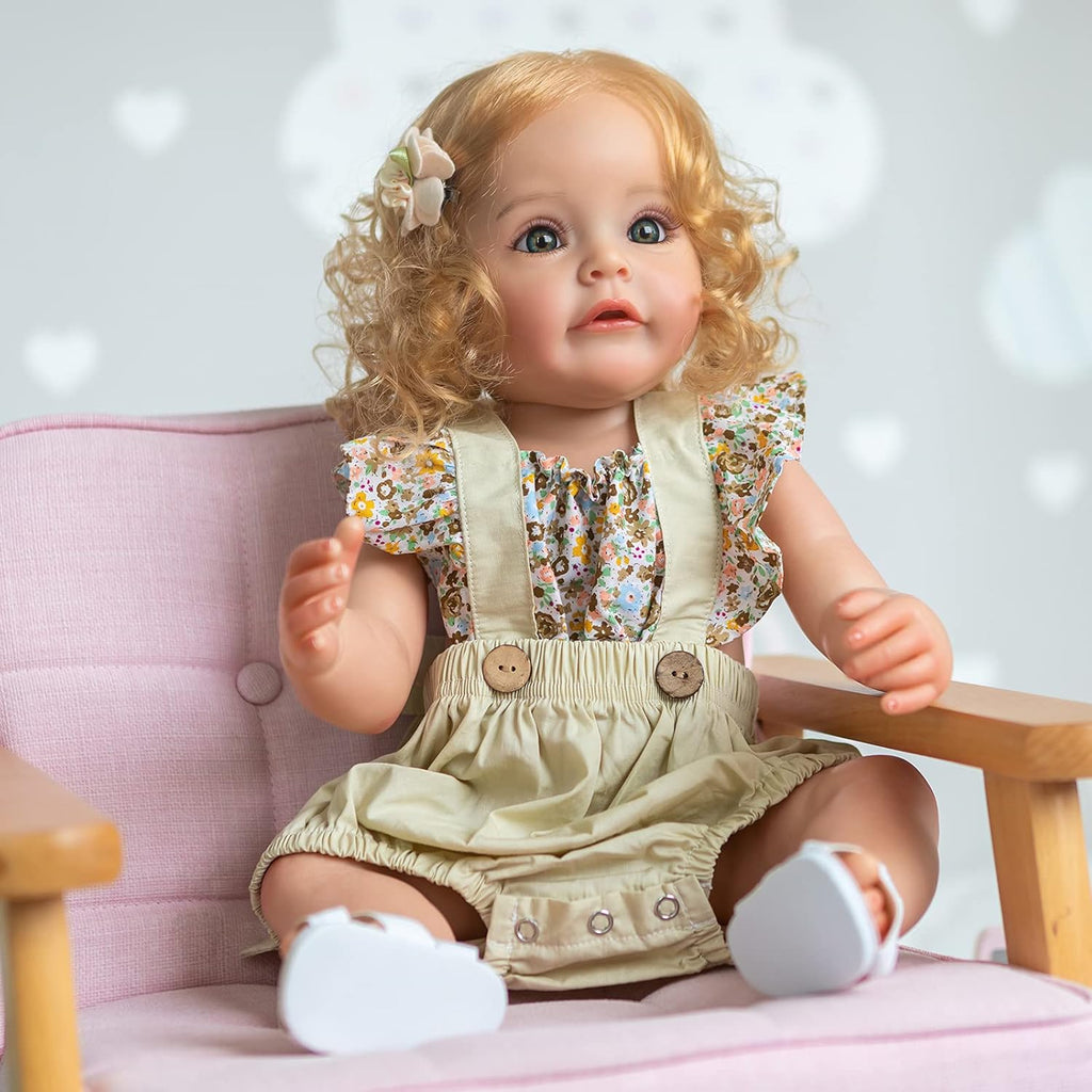 iCradle Reborn Baby Doll 22 Inch Realistic Silicone Girl Doll C42952