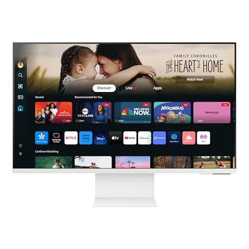 SAMSUNG 32-Inch M8 (M80D) Series 4K UHD Smart Monitor with Streaming TV and SlimFit Camera F19078