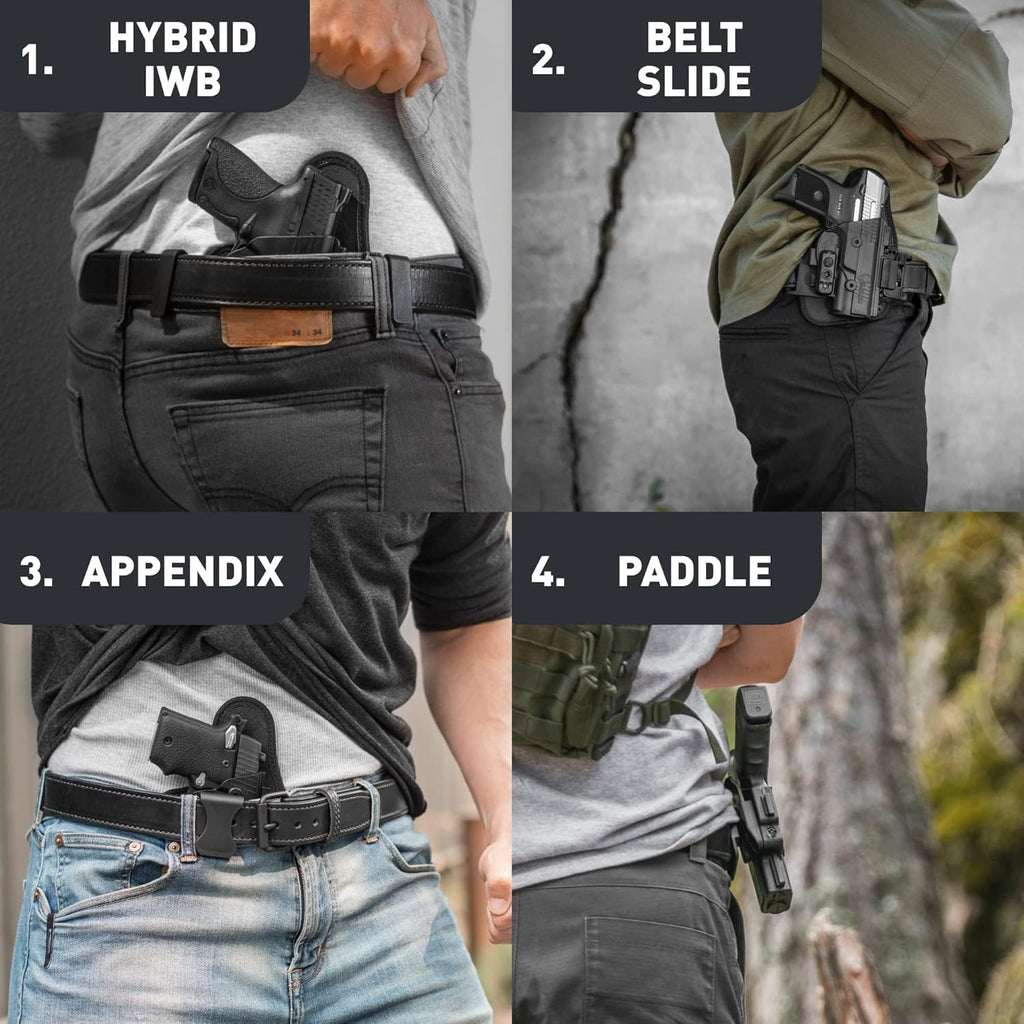 Alien Gear ShapeShift 4 in 1 Holster - IWB, OWB, Appendix, Tuckable A5851