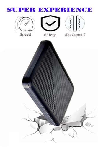1TB Ultra Slim Portable External Hard Drive USB 3.1 Type C W844997