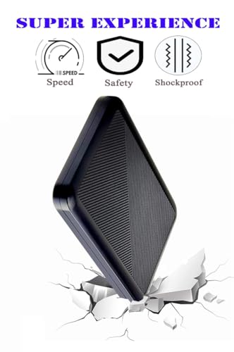 1TB Ultra Slim Portable External Hard Drive USB 3.1 Type C W844997
