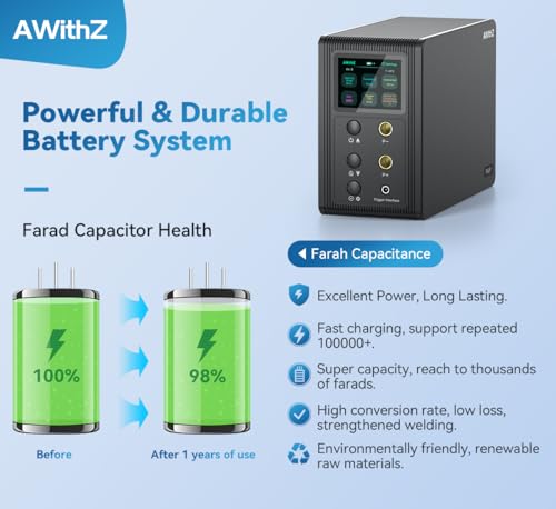 14.6 KW Capacitor Battery Spot Welder 2-in-1 Automatic & Foot Pedal for 18650/LiFePO4 Battery Pack Building G399304