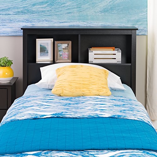 Prepac King Bookcase Headboard, Black A905